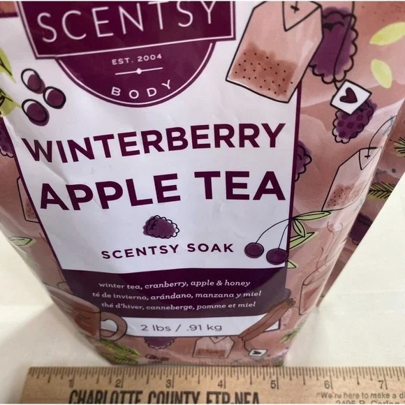 Scentsy Winterberry Apple Tea Soak Discontinued Cozy Winter Scent - Picture 5 of 6